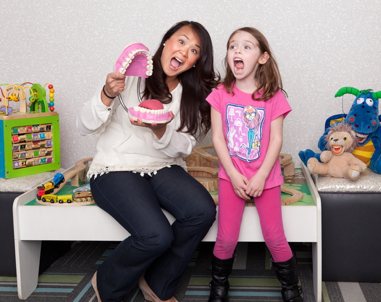 Rosalie P. Nguyen Edgewatwer, NJ with 5 year old patient  Meghan Manning. Top Dentists