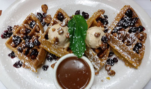 The Turning Point's pumpkin waffles