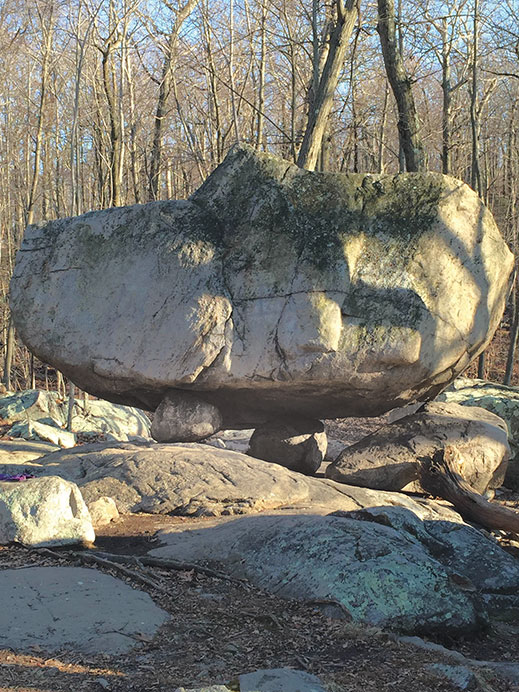 Tripod Rock in Montville.