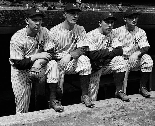 Phil Rizzuto, New York Yankee shortstop, in Florida early to