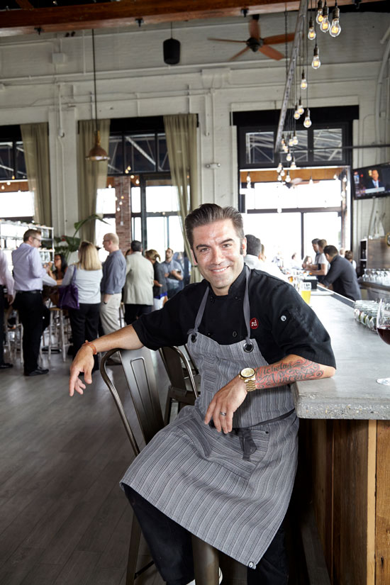 Chef Ryan DePersio at Battello in Jersey City. Photo: Laura Moss