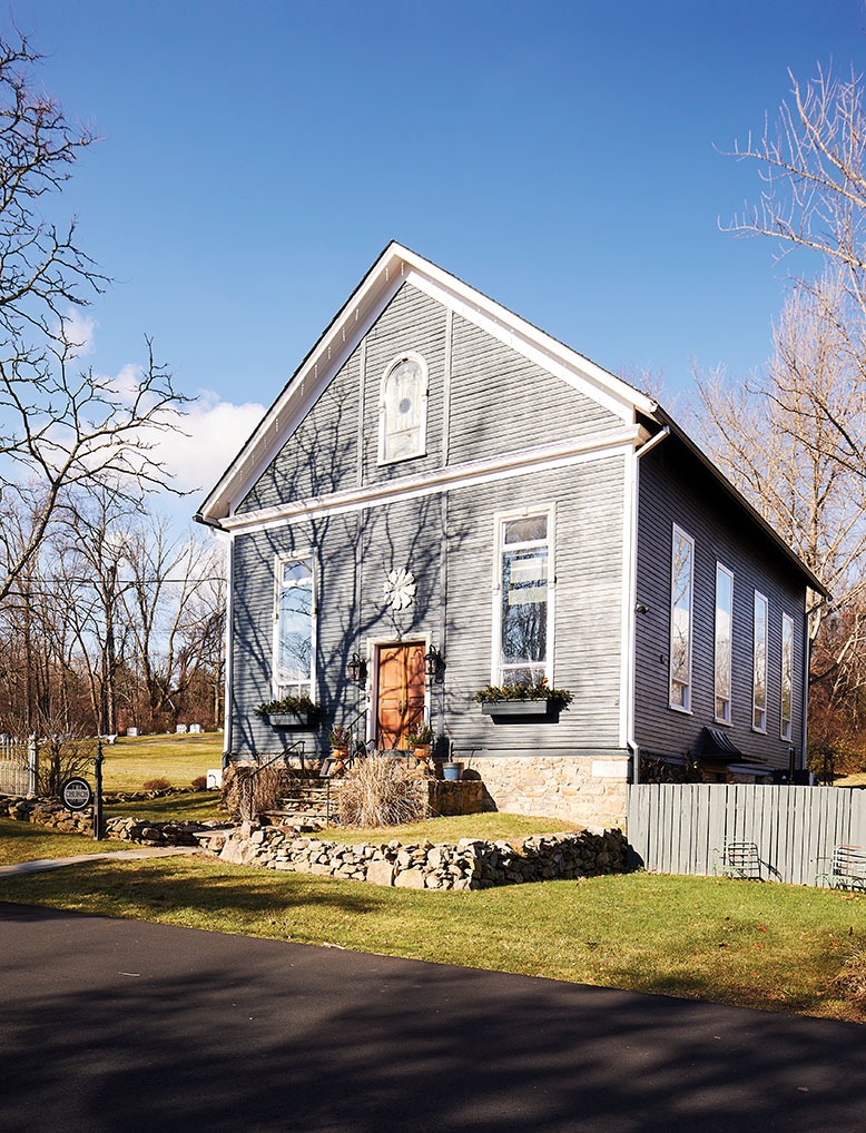 The exterior of a Hunterdon County church turned home