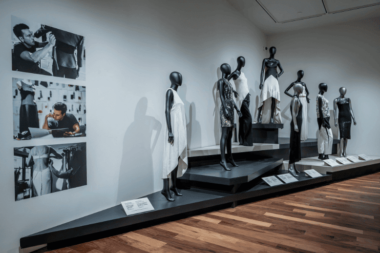 Narciso Rodriguez's designs at Newark Museum of Art's "The Story of Newark Fashion: Atelier to Runway"
