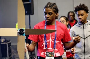 A student in National Society of Black Engineers