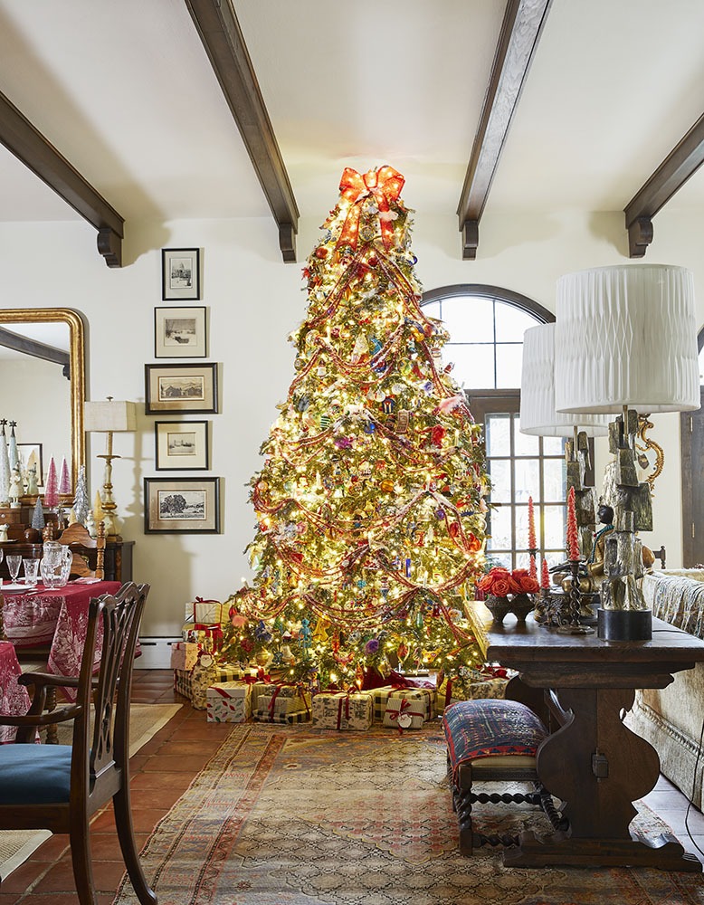 A giant Christmas tree in a Sussex County home