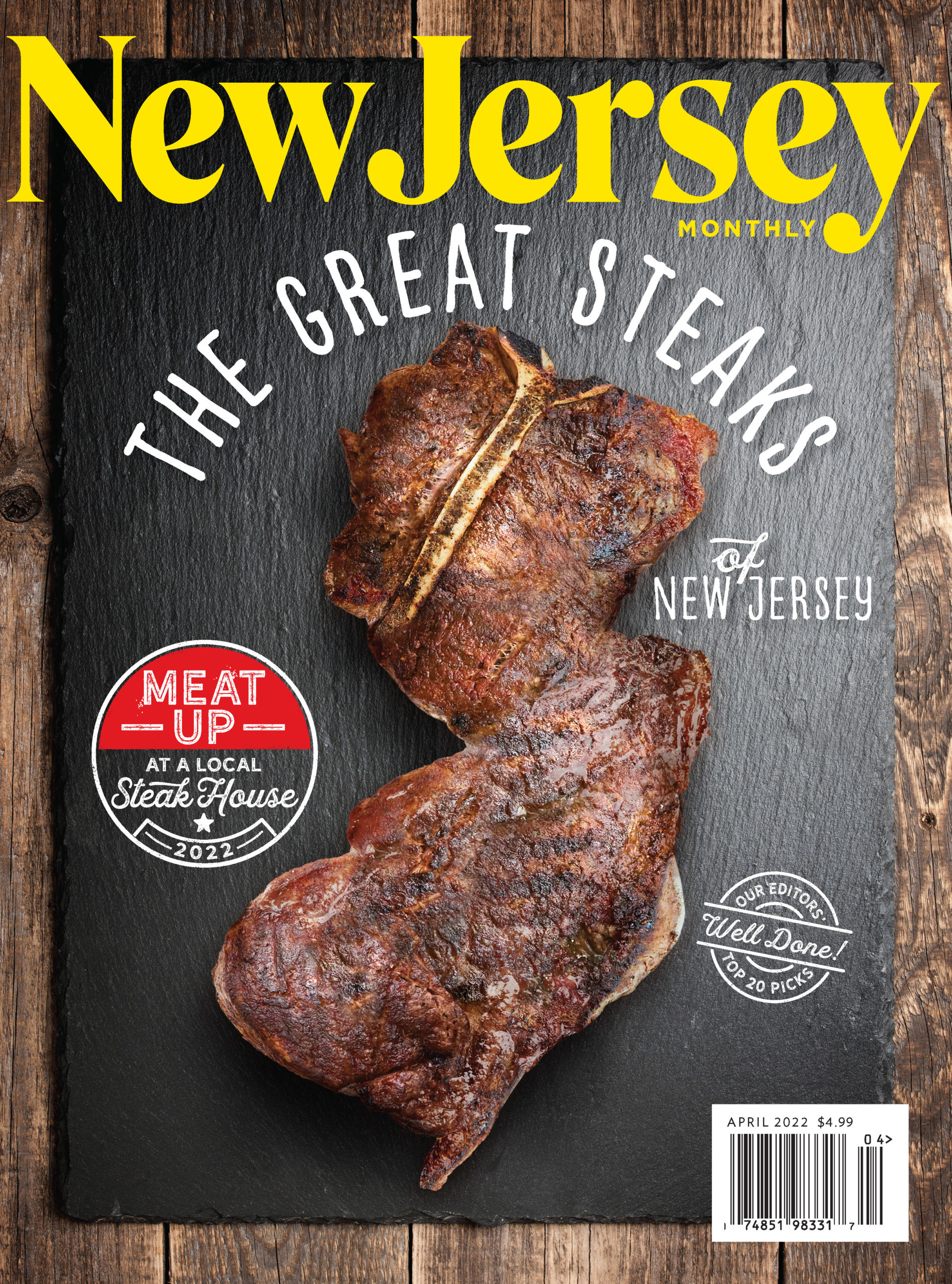 The cover of New Jersey Monthly's April 2022 issue.