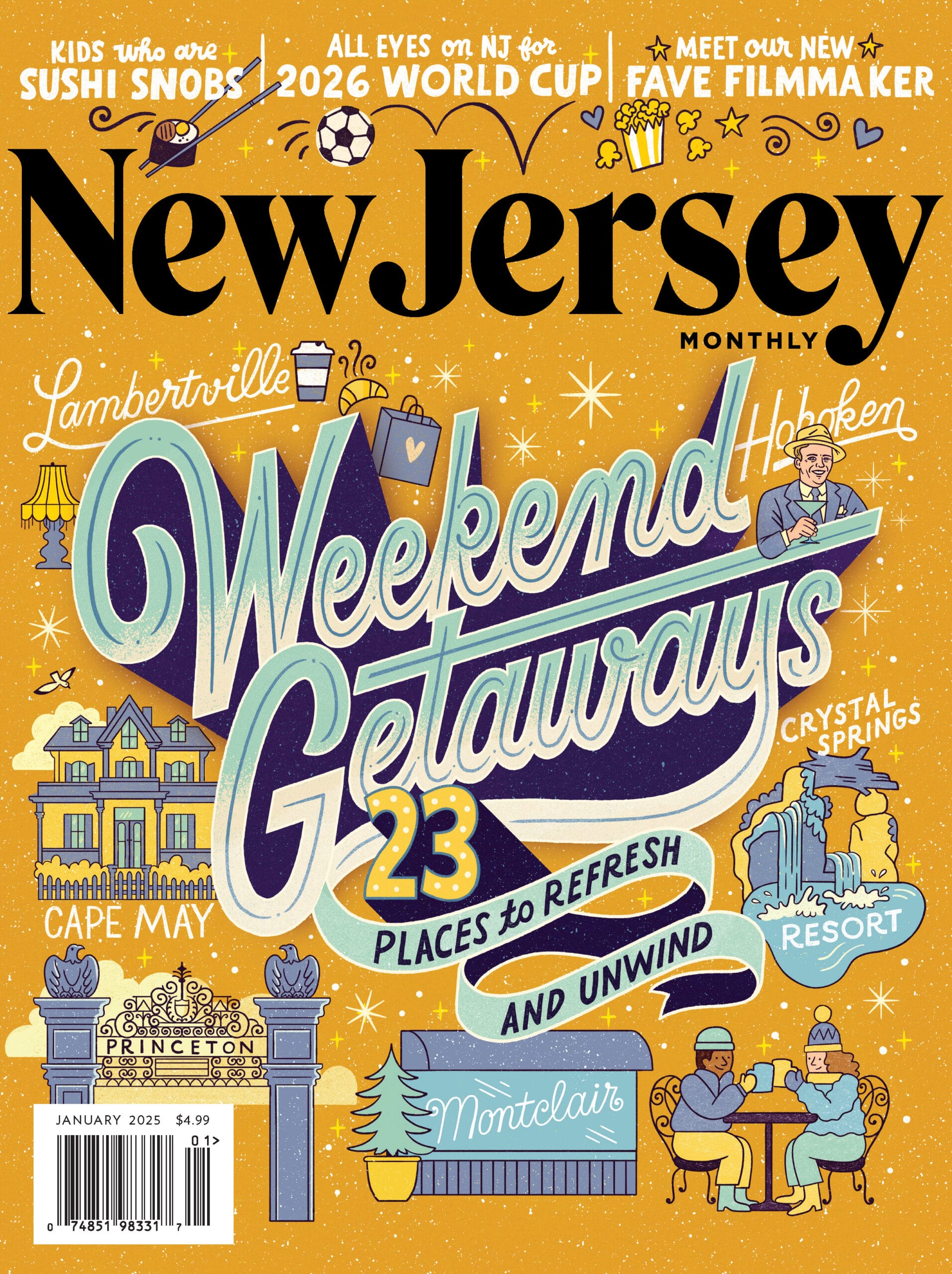 January 2025 cover of New Jersey Monthly magazine