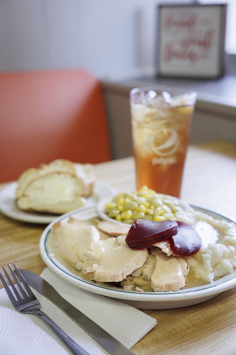 The roast turkey special on a table at Jim's Lunch in Millville