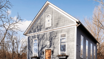 Exterior of Hunterdon County church turned home