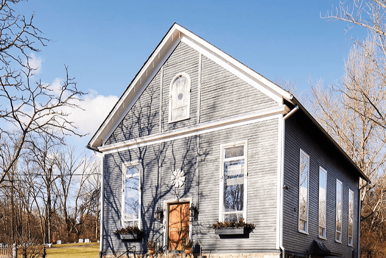 Exterior of Hunterdon County church turned home