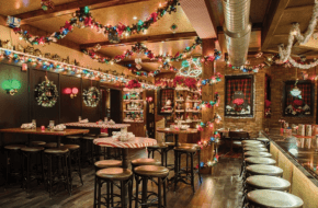 Parkside Social in Verona decked out for the holiday season.