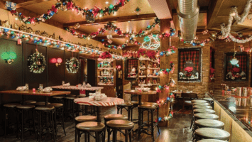 Parkside Social in Verona decked out for the holiday season.