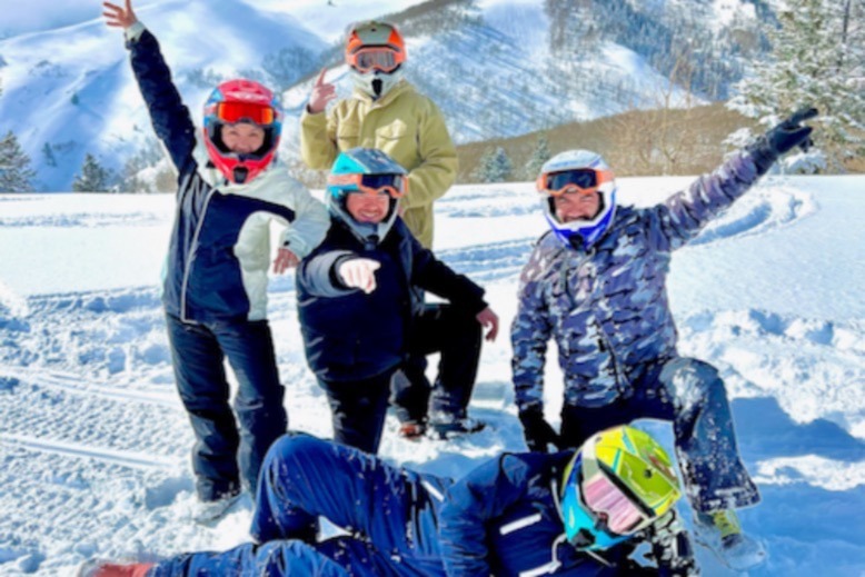 Jersey chefs in the snow in Park City, Utah