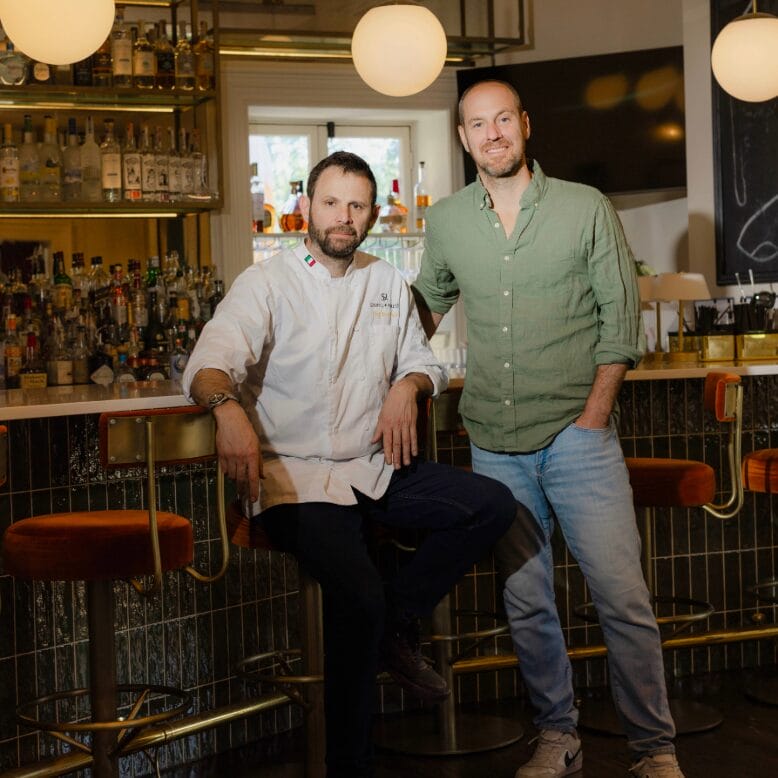 At the Spring House in Tenafly: Chef Paco Frola with owner Jon Krieger