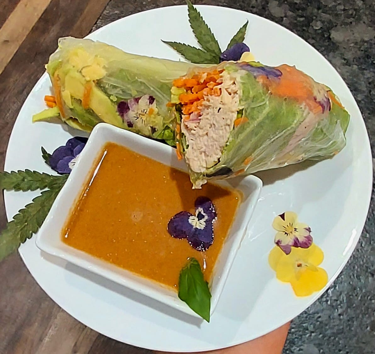 Cannabis-infused chicken wraps