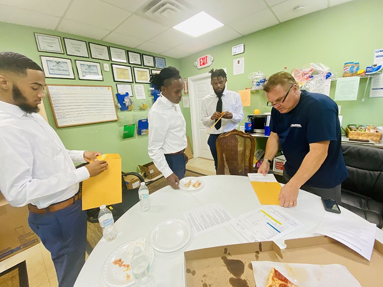 Young men utilizing services at Brothers Building a Better Nation