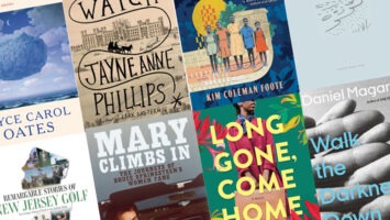 Collage of books by New Jersey authors or about New Jersey stories