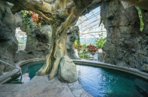 The Biosphere Pool at Crystal Springs Resort in Hamburg.