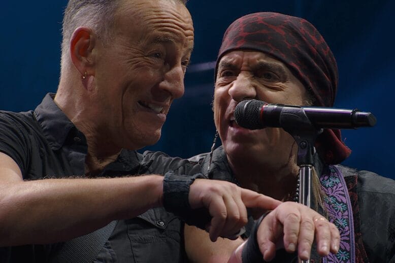 Bruce Springsteen and Steve Van Zandt onstage