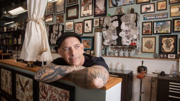 Bryan Kienlen, owner of Anchors Aweigh tattoo studio in Bradley Beach.