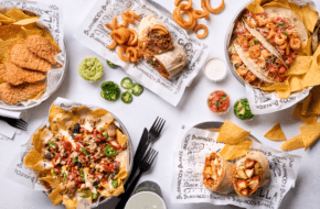 An array of tacos, burritos and nachos from Bubbakoo’s Burritos