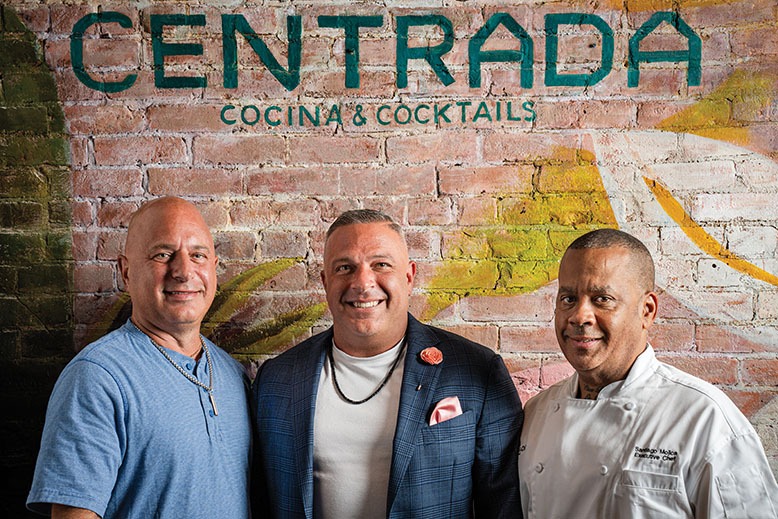 The owners and executive chef of Centrada in Red Bank