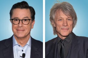 Stephen Colbert and Jon Bon Jovi