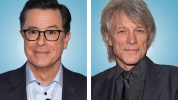 Stephen Colbert and Jon Bon Jovi