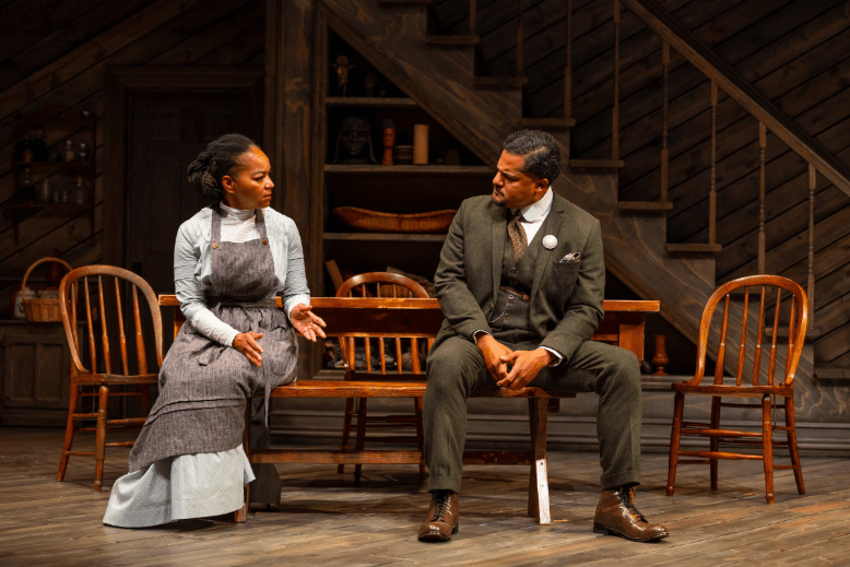 Brandon Dirden as Caesar Wilks, playing opposite his real-life wife, Crystal Dickinson, who portrays Black Mary, in "Gem of the Ocean" at Two River Theater in Red Bank