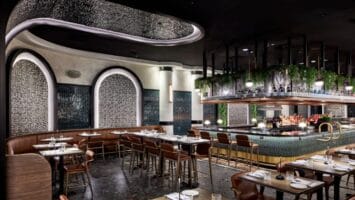 Interior of Drift Restaurant & Bar in Weehawken