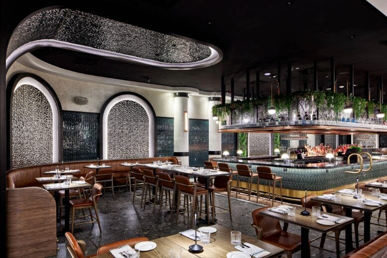 Interior of Drift Restaurant & Bar in Weehawken