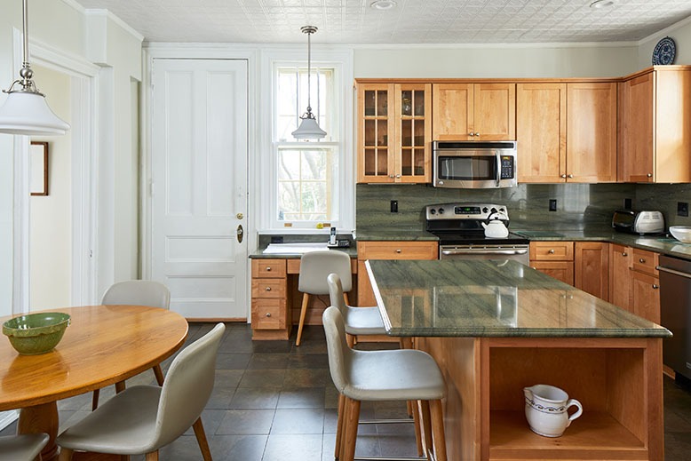 The kitchen of Michael Aaron Rockland and Patricia Ard's Morristown home