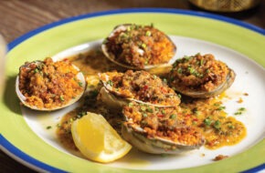 Baked clams at Fanny's Restaurant & Bar in Bloomfield