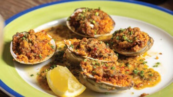 Baked clams at Fanny's Restaurant & Bar in Bloomfield