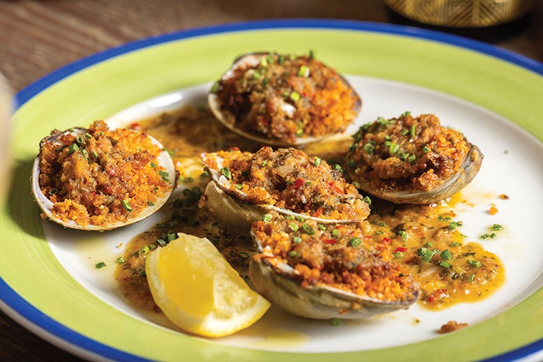 Baked clams at Fanny's Restaurant & Bar in Bloomfield