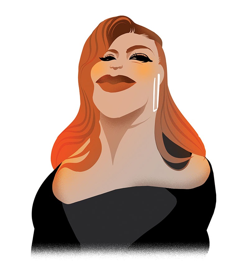 Illustration of Queen Latifah