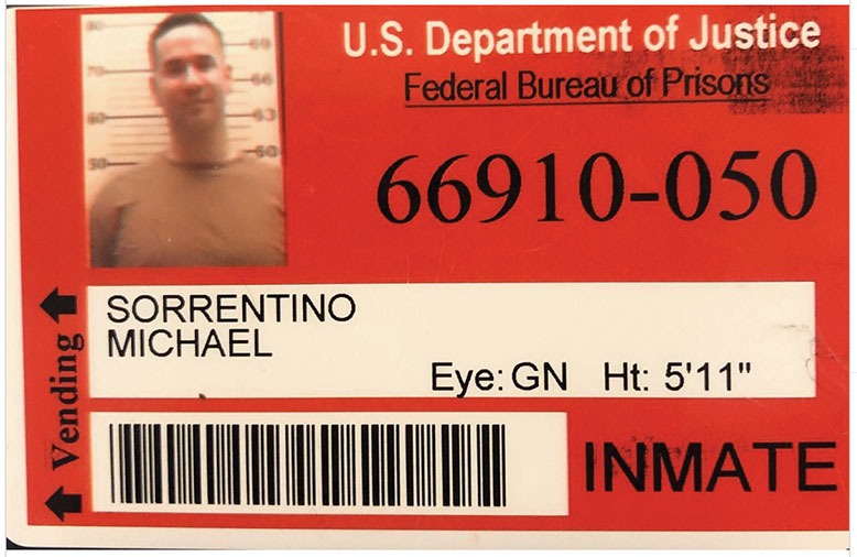  Mike Sorrentino prison ID