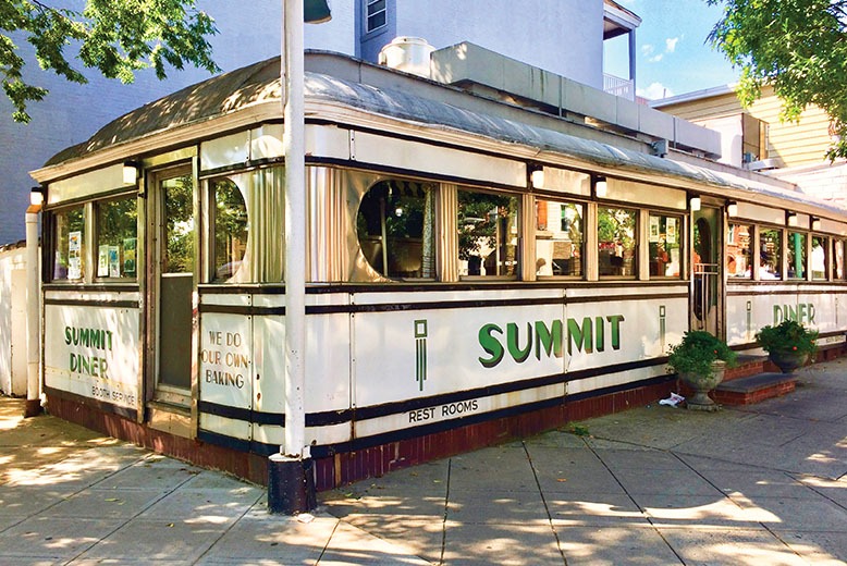 The exterior of the Summit Diner