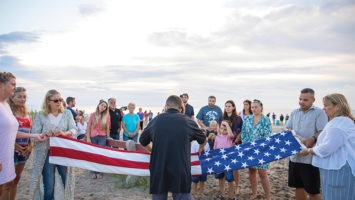 Cape May Point flag-lowering ceremony