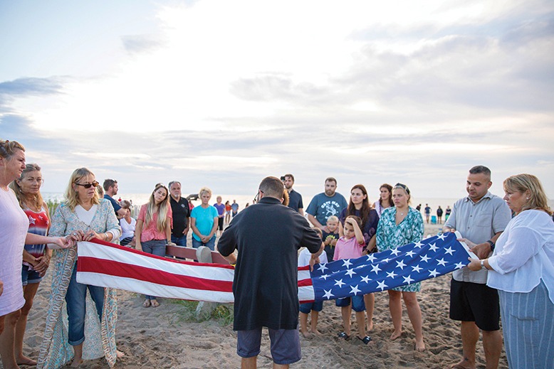 Cape May Point flag-lowering ceremony