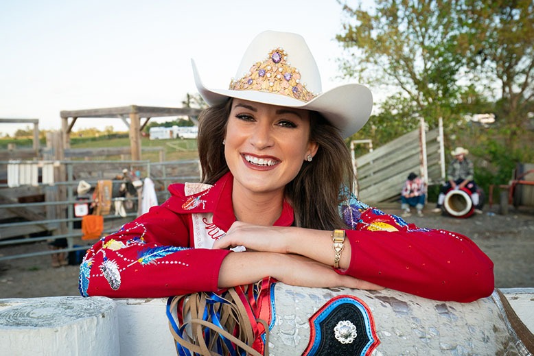 Woman at Cowtown Rodeo in Pilestown
