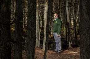 Morristown native Todd Wyckoff in a forest