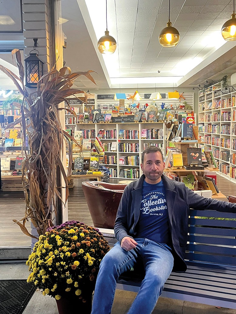 Joshua Jacobs at his Collective Bookstore in Verona