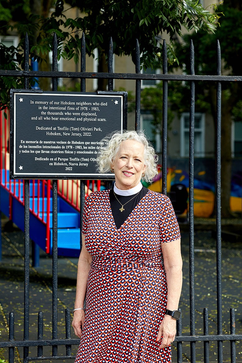 The Rev. Dr. Elaine Ellis Thomas in Hoboken's Olivieri Park