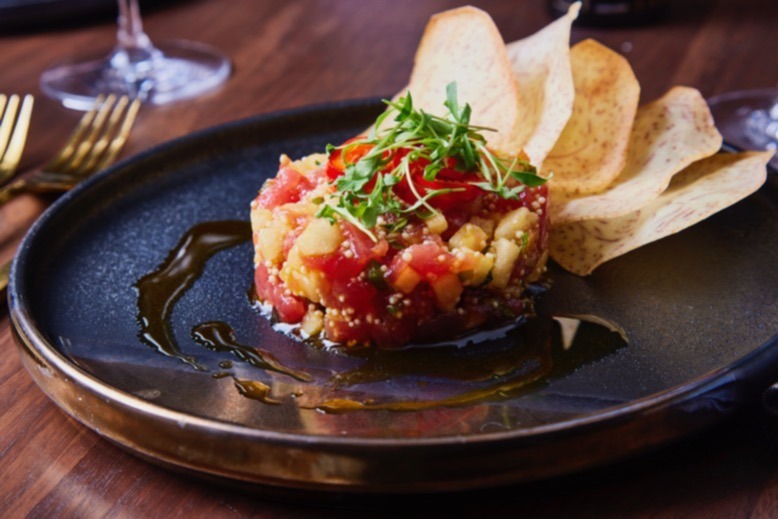 The tuna tartare at Hell's Kitchen in Atlantic City