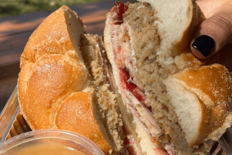 The Thanksgiving Day Sandwich at Hinck’s Turkey Farm in Manasquan