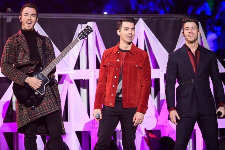 Kevin Jonas, Joe Jonas and Nick Jonas of the Jonas Brothers
