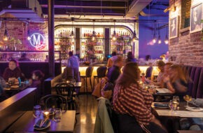 The subterranean dining room at Madame in Jersey City