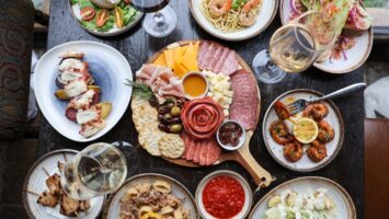 Dinner spread from Casa Del Rey Kitchen in Roselle Park