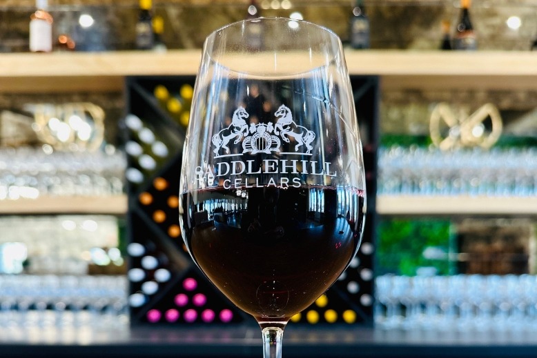 Saddlehill Winery & Vineyards wine glass